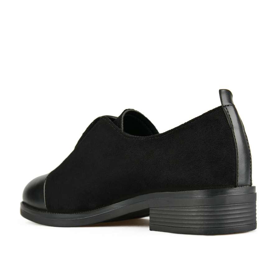 pantofi damă textil/piele ecologică negru 3