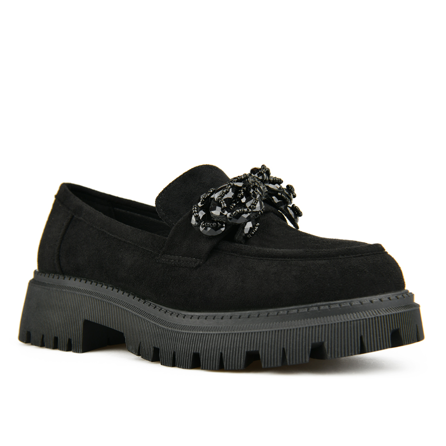 pantofi damă textil negru 1