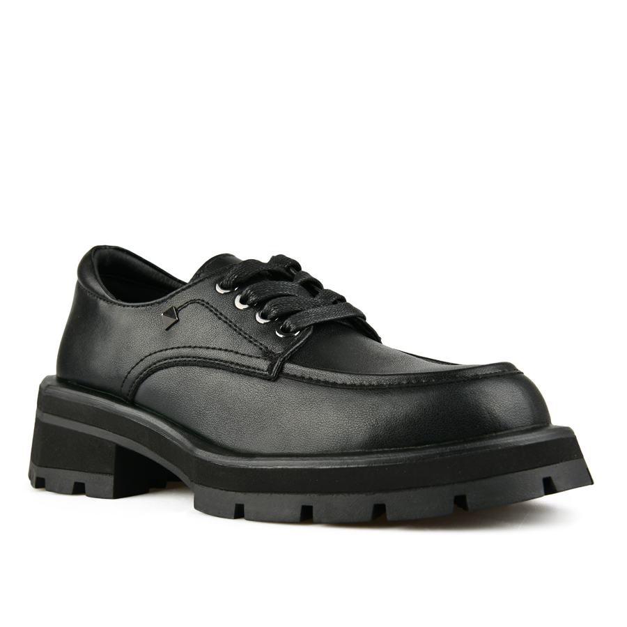 pantofi damă piele naturală negru 1