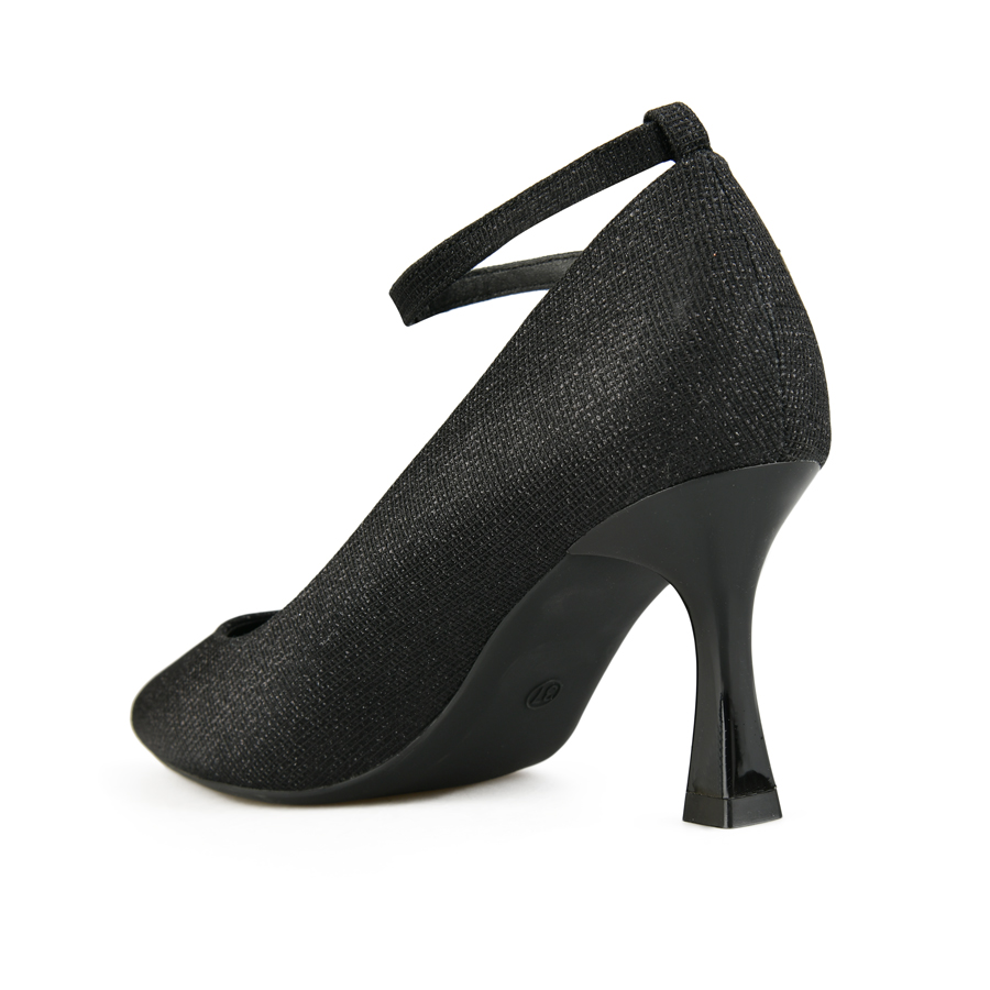 pantofi damă textil negru 3