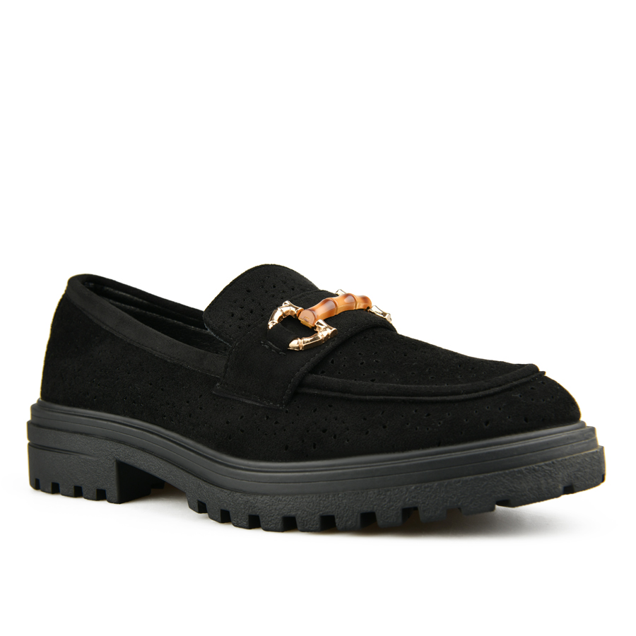 pantofi damă textil negru 1