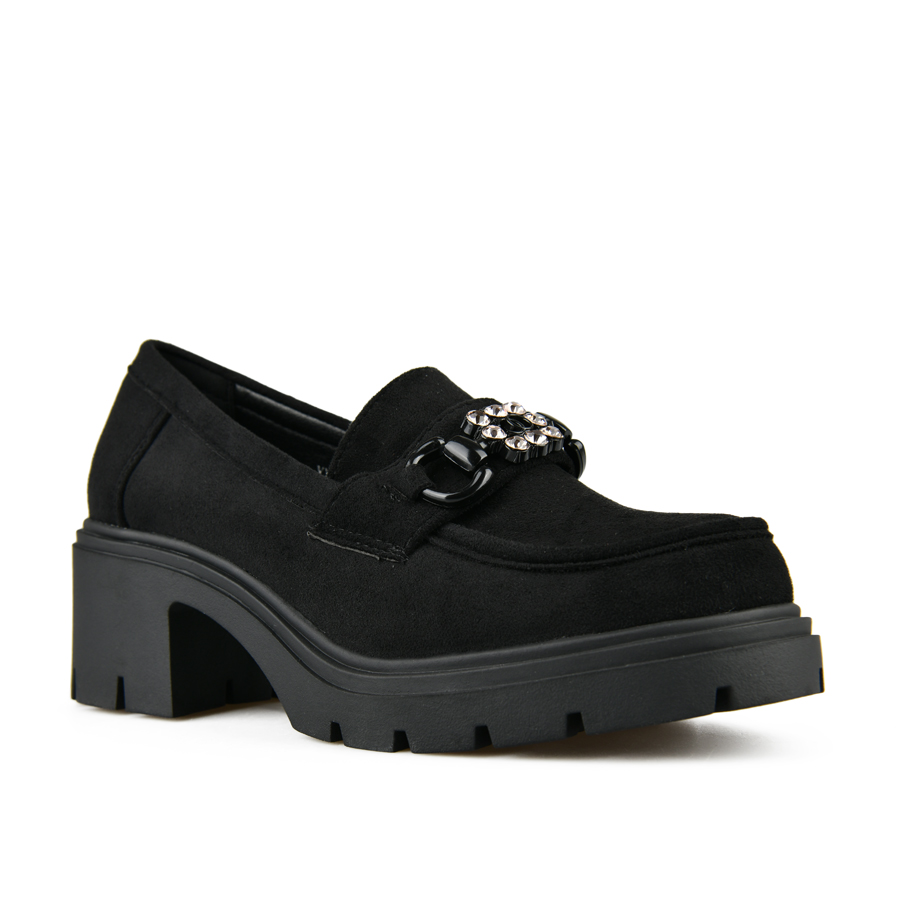 pantofi damă textil negru 1