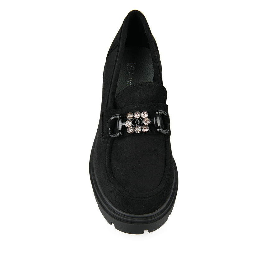 pantofi damă textil negru 2