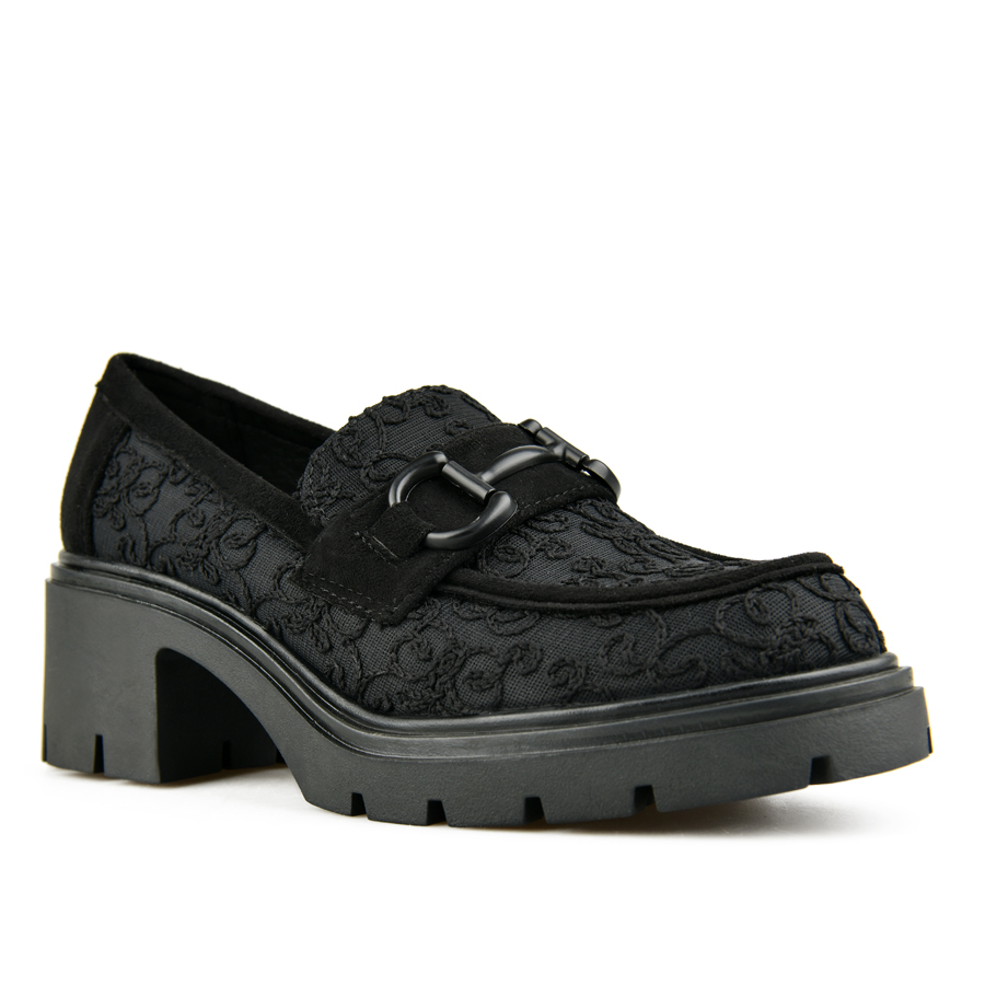 pantofi damă textil negru 1