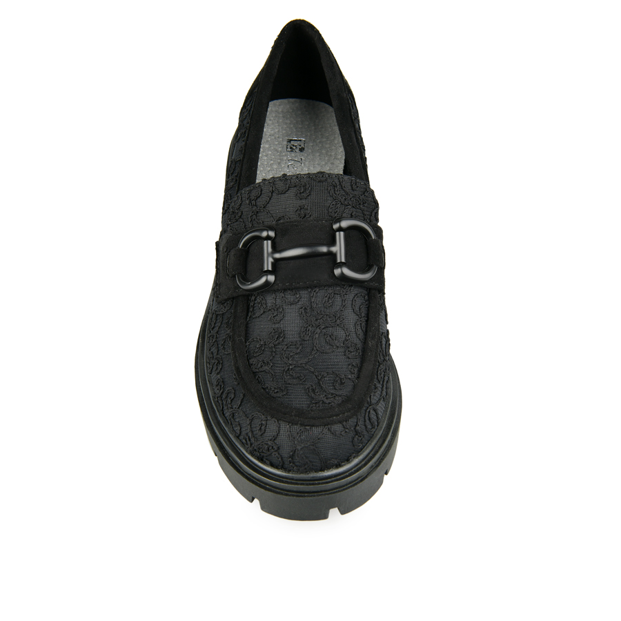 pantofi damă textil negru 2