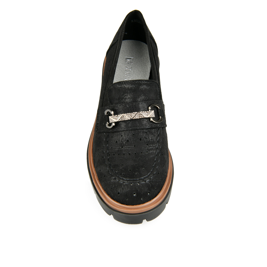 pantofi damă textil negru 2