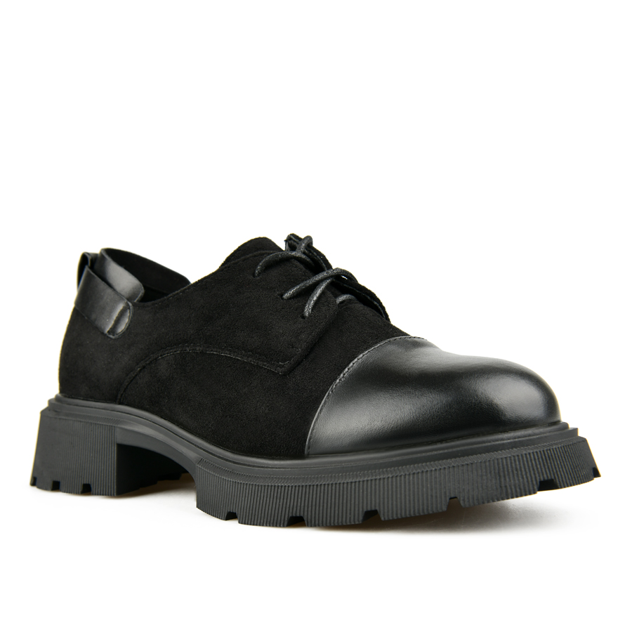 pantofi damă textil/piele ecologică negru 1