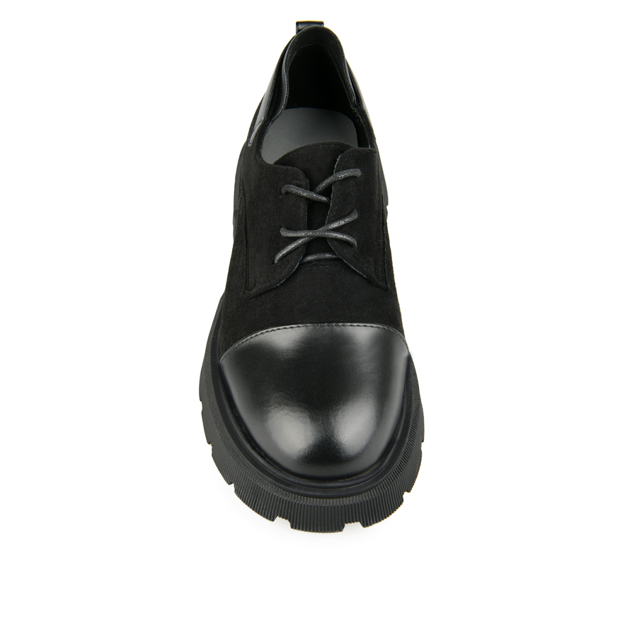 pantofi damă textil/piele ecologică negru 2