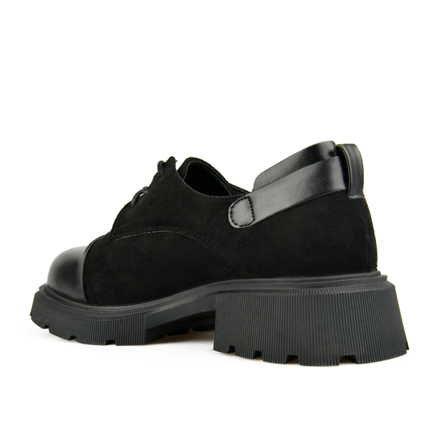 pantofi damă textil/piele ecologică negru 3