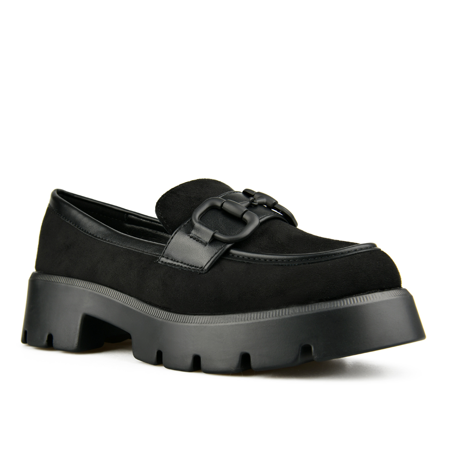 pantofi damă textil negru 1