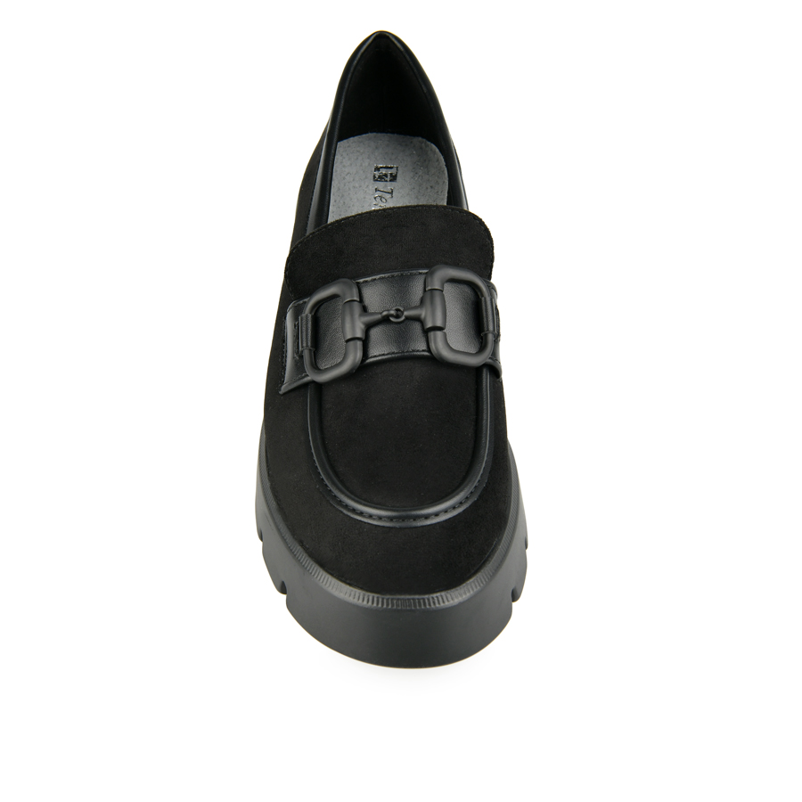 pantofi damă textil negru 2