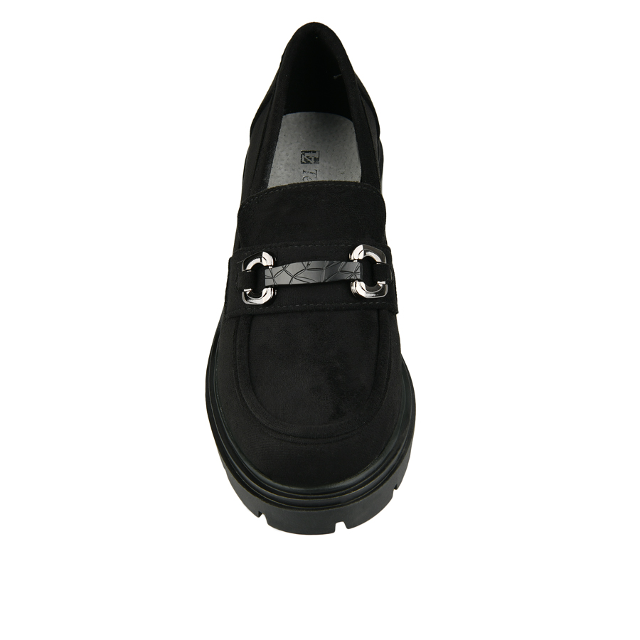 pantofi damă textil negru 2