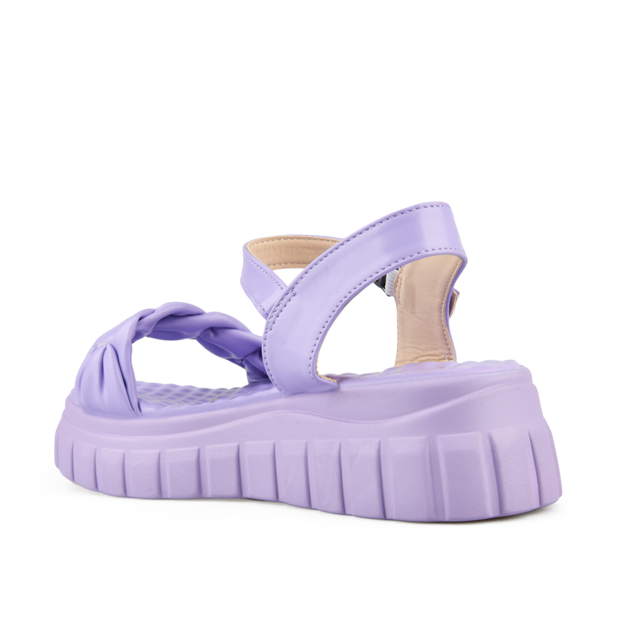 sandale damă piele ecologică violet 3